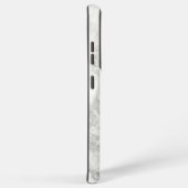 Schwarz-Weiß-Marmor nahtlose Textur Samsung Galaxy Hülle (Rechte Seite)