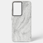 Schwarz-Weiß-Marmor nahtlose Textur Samsung Galaxy Hülle (Rückseite)