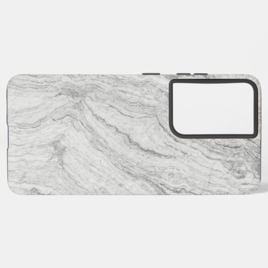 Schwarz-Weiß-Marmor nahtlose Textur Samsung Galaxy Hülle (Linke Seite)