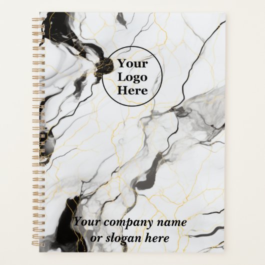 Schwarz-Weiß-Marmor Planer (Vorderseite)