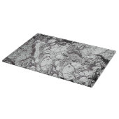 Schwarz-Weiß-Marmor Schneidebrett (Ecke)