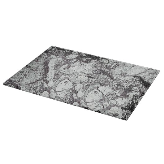 Schwarz-Weiß-Marmor Schneidebrett (Ecke)