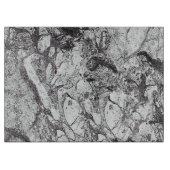 Schwarz-Weiß-Marmor Schneidebrett (Vorderseite)