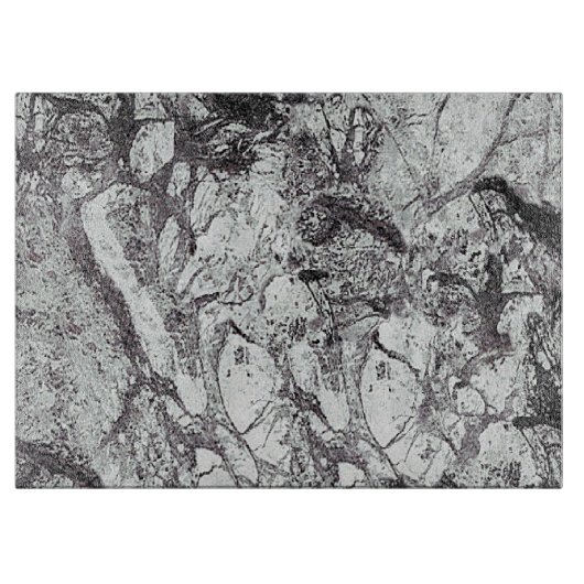 Schwarz-Weiß-Marmor Schneidebrett (Vorderseite)