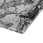 Schwarz-Weiß-Marmor Schneidebrett (Ecke)