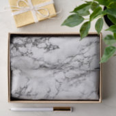 Schwarz-Weiß-Marmor Seidenpapier (Geschenk)