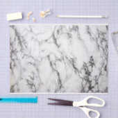 Schwarz-Weiß-Marmor Seidenpapier (Handwerk)