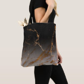 Schwarz-Weiß-Marmor Tasche (Von Nahem)