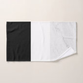 Schwarz-Weiß-Marmor-Textur Badhandtuch Set (Handtuch)