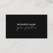 Schwarz-Weiß-Marmor Visitenkarte (Vorderseite)