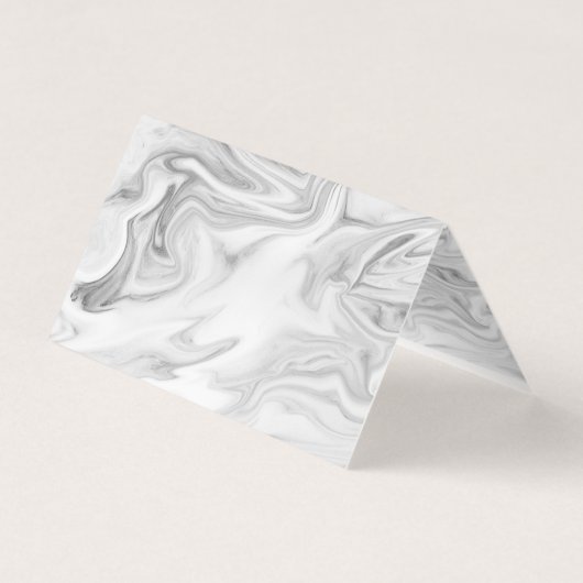 Schwarz-Weiß-Marmor Visitenkarten (Rückseite)