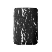 Schwarz-Weiß-Marmoreffekt Badematte (Vorderseite Vertikal)