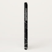 Schwarz-Weiß-Marmormuster Case-Mate iPhone Hülle (Hinten/Links)