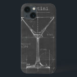 Schwarz-Weiß-Martini-Glas-Blueprint Case-Mate iPhone Hülle<br><div class="desc">Schwarz & Weiß Martini Glas Blueprint. Künstler: Ethan Harper. Bild-ID: 106174Z.</div>