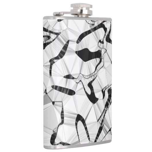 Schwarz-Weiß-Maske in der Hüftmaske Flachmann (Rechts)