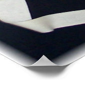 Schwarz-Weiß-Maske Poster (Ecke)