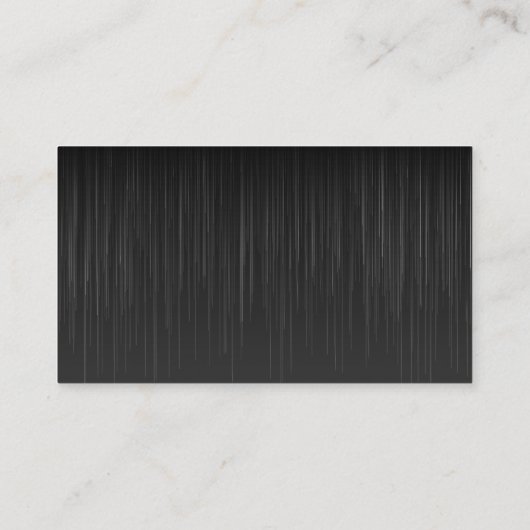 Schwarz-Weiß-Maßstäbe Beruflich Visitenkarte (Rückseite)