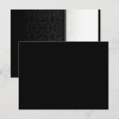 Schwarz-Weiß-Match-BLANK-Platzkarten Postkarte (Vorne/Hinten)
