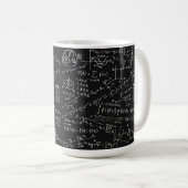 Schwarz-Weiß-Math-Formel Kaffeetasse (VorderseiteRechts)