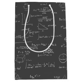 Schwarz-Weiß-Mathematik-Gleichungen und -Formeln Mittlere Geschenktüte