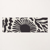 Schwarz-Weiß-Matisse Yogamatte (Rückseite (Horizontal))