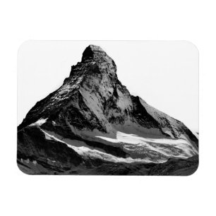 Schwarz-Weiß-Matterhorn-Nordwand Magnet