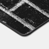 Schwarz-Weiß-Mauer Schreibtischunterlage (Ecke)