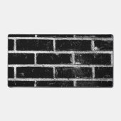 Schwarz-Weiß-Mauer Schreibtischunterlage (Vorderseite)