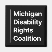 Schwarz-Weiß-MDRC-Magnet Magnet (Vorne)