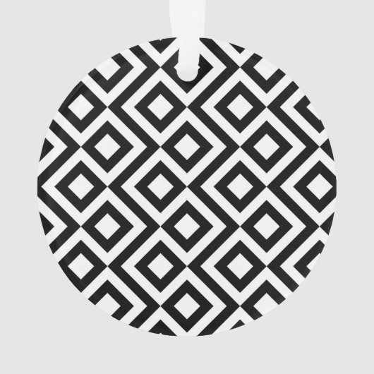 Schwarz-Weiß-Meander Ornament (Rückseite)