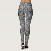 Schwarz-Weiß-Medaillon-Leggings Leggings (Rückseite)