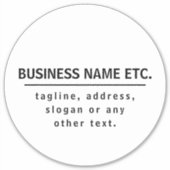 Schwarz-Weiß-Mehrzweck Aufkleber (Vorderseite)