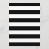 Schwarz-Weiß-Menü Menükarte (Rückseite)