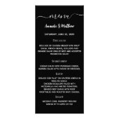 Schwarz-Weiß-Menü Werbekarte (Vorne)