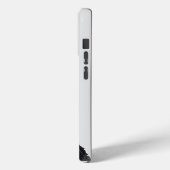 Schwarz-weiß Meow Cat Case-Mate iPhone Hülle (Rückseite / Links)