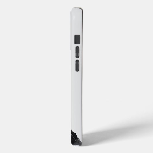 Schwarz-weiß Meow Cat Case-Mate iPhone Hülle (Rückseite / Links)