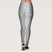 Schwarz-Weiß-Metallischer Glitzer Sparkle Leggings (Rückseite)