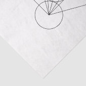Schwarz-Weiß-Metatron-Würfel Seidenpapier (Detail)