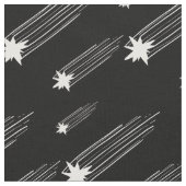 Schwarz-Weiß-Meteor-Dusche - Star-Printwerbung Stoff (Nahaufnahme)