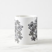 Schwarz-Weiß-Milchmuster Kaffeetasse (Mittel)