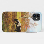 Schwarz-Weiß-Miniaturpony / Pferd Case-Mate iPhone Hülle (Rückseite (Horizontal))