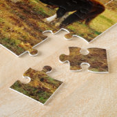 Schwarz-Weiß-Miniaturpony / Pferd Puzzle (Seite)