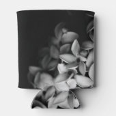 Schwarz-Weiß-Miniflorchen Dosenkühler (Rückseite)