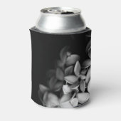 Schwarz-Weiß-Miniflorchen Dosenkühler (Kanne Rückseite)