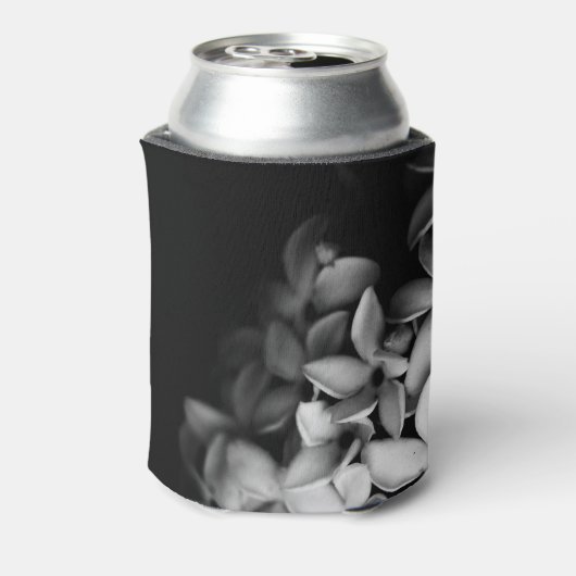 Schwarz-Weiß-Miniflorchen Dosenkühler (Kanne Rückseite)