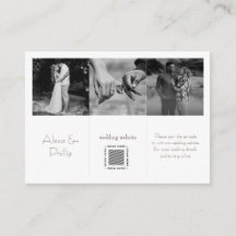 Schwarz-Weiß-Minimal-Foto-Collage Hochzeit