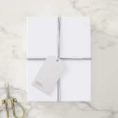 Schwarz-Weiß-Minimalist Plain Modern Geschenkanhänger (Mit Garn)