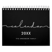 Schwarz-Weiß-Minimalisten 2026 Kalender (Titelbild)