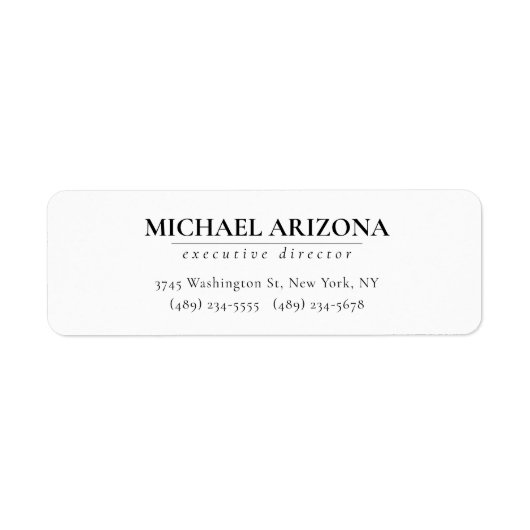 Schwarz/Weiß Minimalistisch Einfach Schlicht (Vorne)