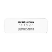 Schwarz/Weiß Minimalistisch Einfach Schlicht (Vorne)